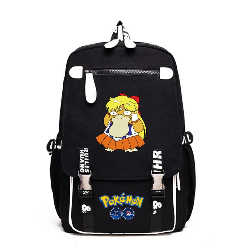 New Anime Squirtle Pikachu Charmander Gengar Boy Girl School bag Women Bagpack Teenagers Schoolbags Canvas Men Student Backpack - Цвет: 32 HL