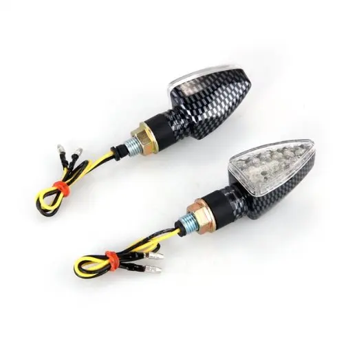 

TOYL 2* Lmfor Flashing Bulb 15 LED Light Yellow Indicator for Moto