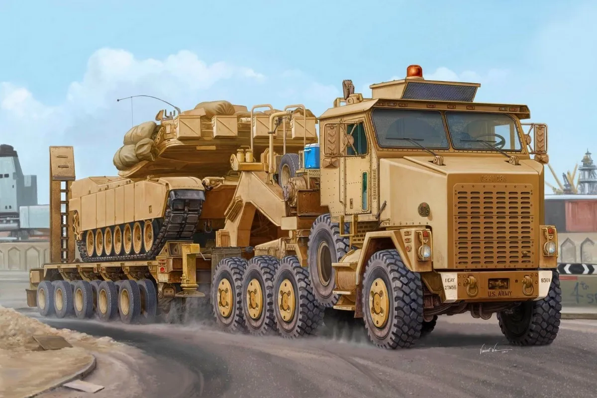 M1070 HET тяжелого оборудования транспорта 8x8 трактор военный грузовик qx230 гостиная дома стены современного искусства Декор деревянной раме