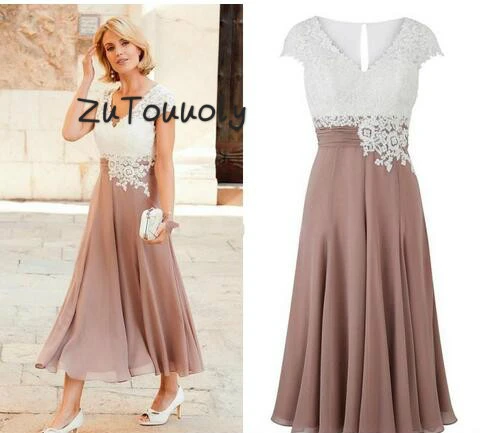 mother of the bride dresses in white