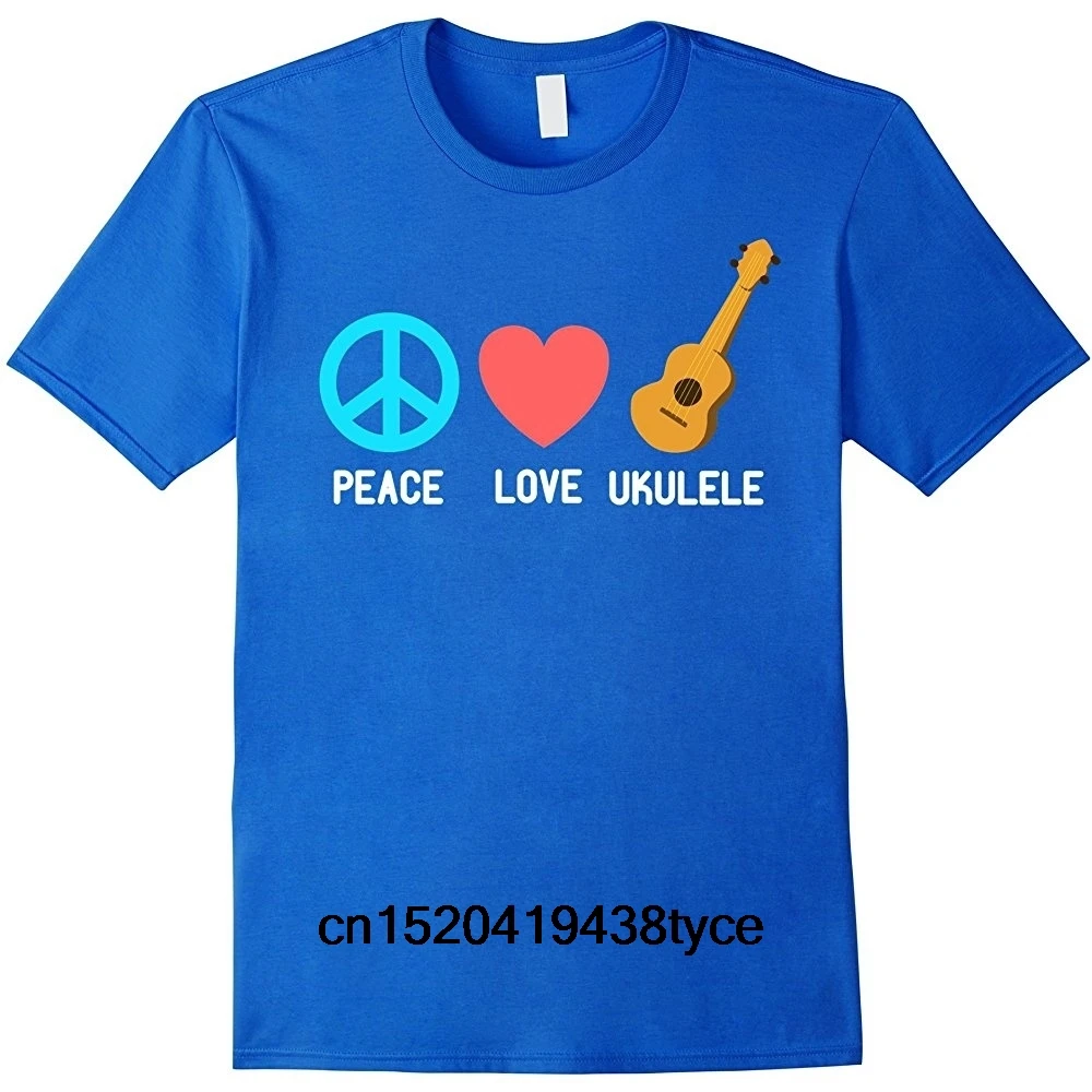 

Ukulele shirt Peace Love Ukelele T Shirt Uke Love Tees Men Shirt