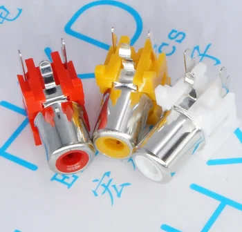 

80pcs RCA socket Tripod socket hole seat RCA Cinch AV audio input signal input socket Audio