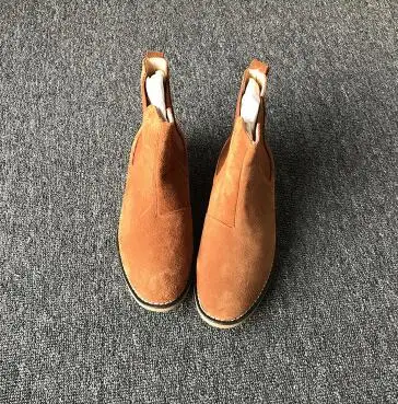 pic 4 Zapatos hombre/мужские ботинки «Челси»; Цвет черный, серый, кофейный; на плоской подошве; слипоны; ботильоны; сезон весна-осень; ковбойские ботинки; уличные модные ботинки - Цвет: pic 4