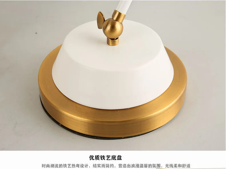 Nordic Modern Ins Table Lamps Gold Industrial Living Room Bedroom Bedside Study Simple Warm Creative Personality Led Desk Light