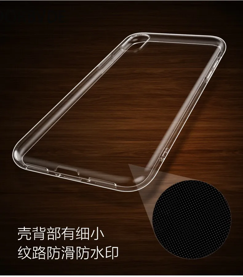 Phone Cases For iPhone 6 XS MAX Transparent TPU Case Cover For iPhone 11 pro max 8 Plus XR 2.0mm Cover Soft Silicone 100PCS