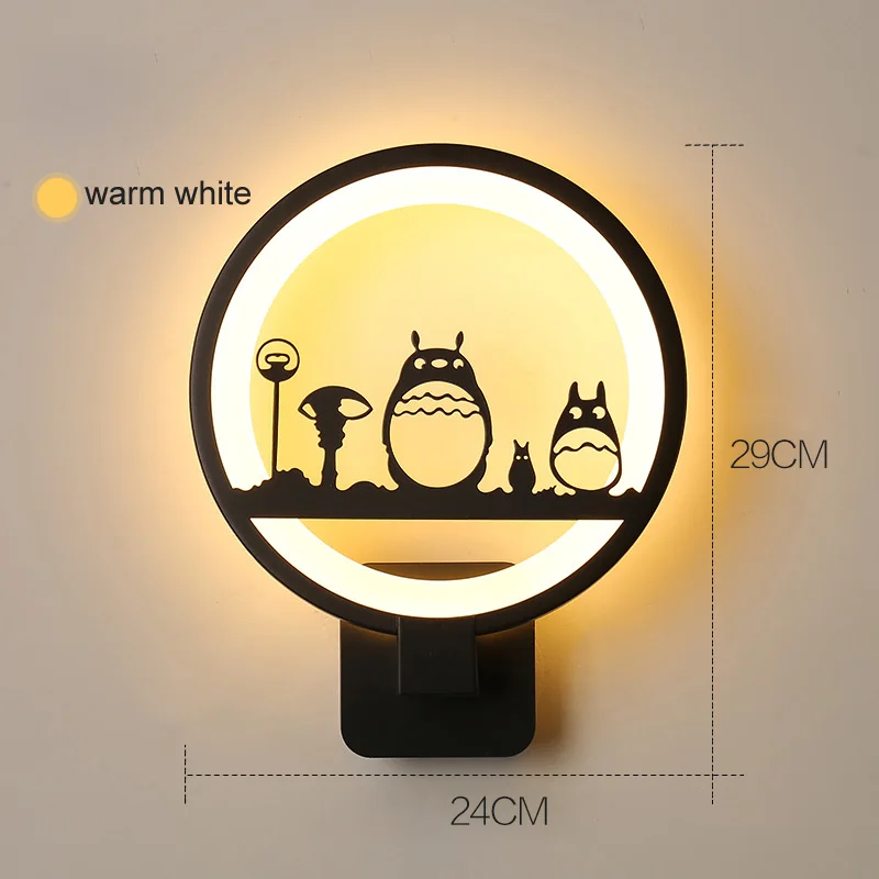 C warm white LED Wall Lamps wall mounted Modern Simple European Style Bedroom Bedside Reading Lamp Living Room Foyer Lighting AC90-260V - Цвет абажура: C warm white
