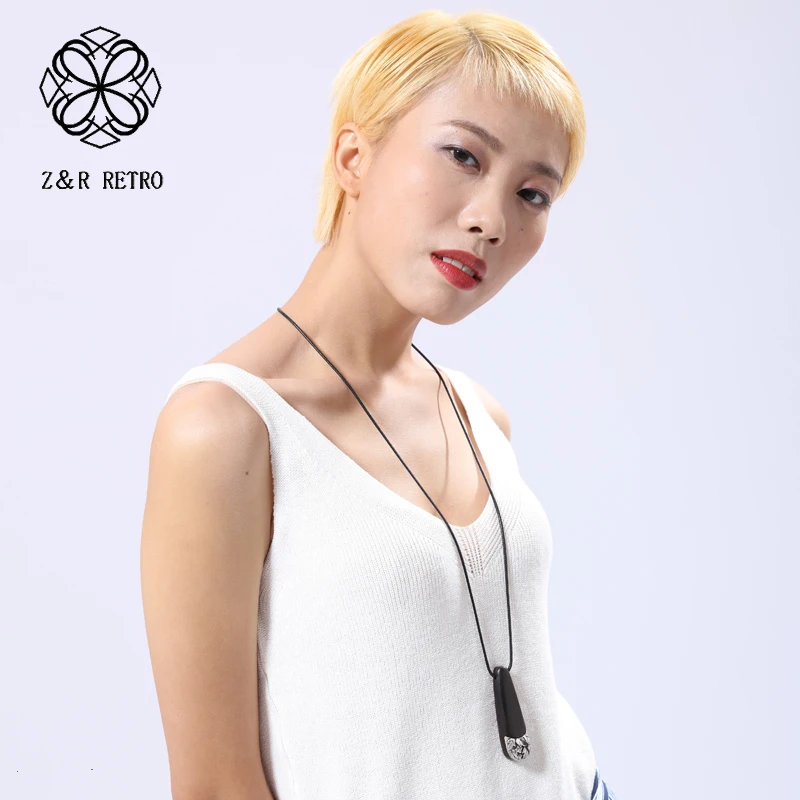 Handmade Wood Necklace Vintage Sweater Chain Sandalwood Female Necklace Wooden Jewelry Fashion Jewelry New Party Man Gift