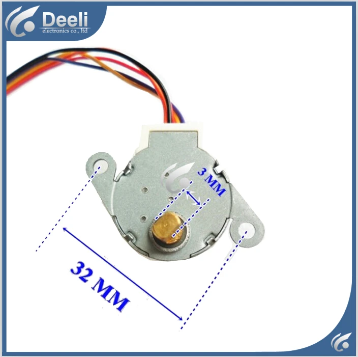 5 шт. для кондиционирования воздуха двойной синхронный двигатель ветряной двигатель 4-фазный 5-проводной Шаговый двигатель 24BYJ48 без терминалы