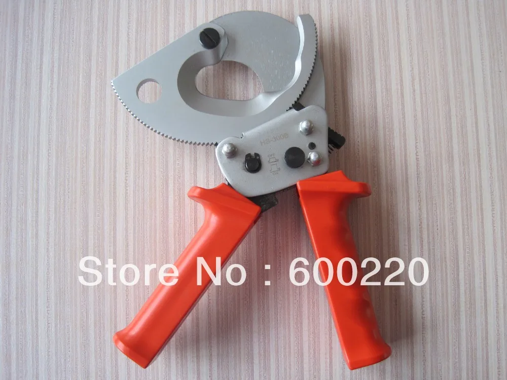 

Ratcheting ratchet cable cutter HS-300B for cutting max 300mm2 Cu/Al cable cut tool
