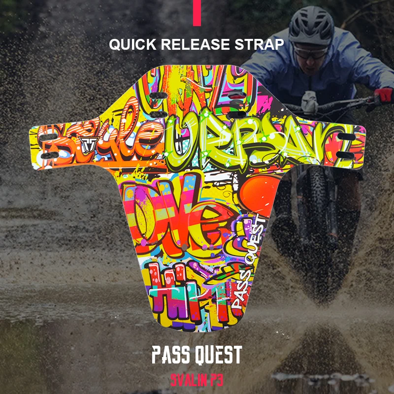 

PASS QUEST SVALIN P3 Bicycle Fender Front Fork / Rear wheel Mudguard Enduro Mud Guard for AM DH FR ENDURO XC Bicycle parts