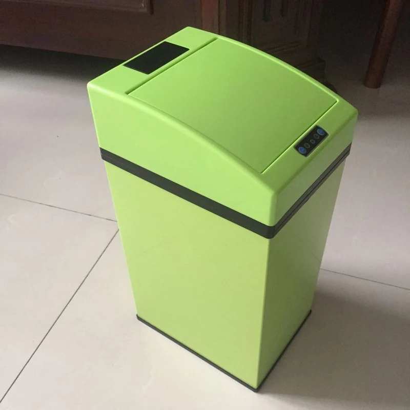 Новая мода 7л Индуктивный Тип мусорный бак умный датчик автоматическая кухня и Туалет мусорное ведро из нержавеющей стали мусорное ведро