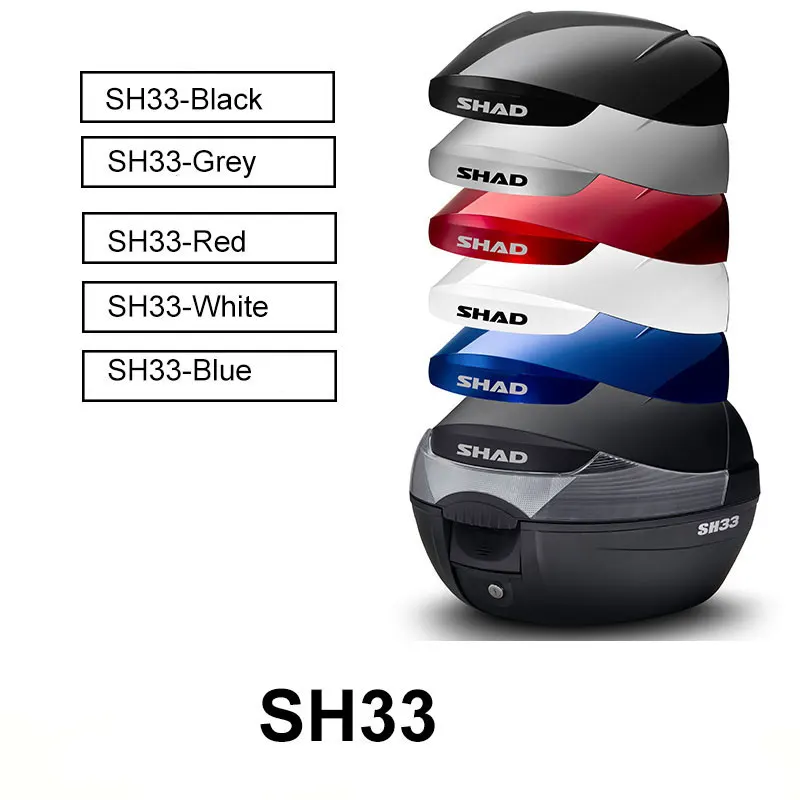 

Color DIY Plate Cover for Shad SH33 White Red Blue Raw Top Case Accessories(only cover without box)
