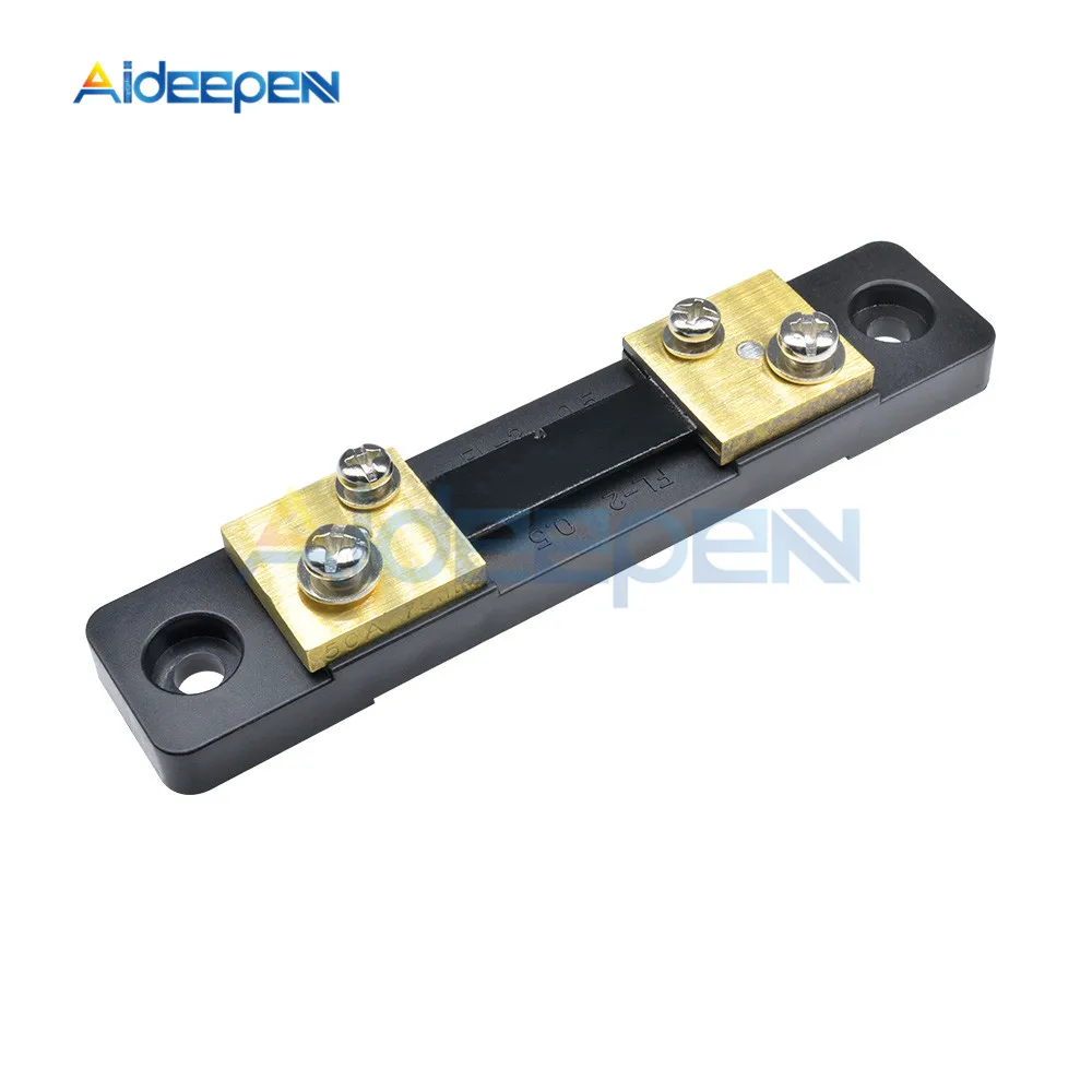 

External Shunt FL-2 50A/75mV Current Amp Meter Ammeter Ampere Panel Meter Shunt
