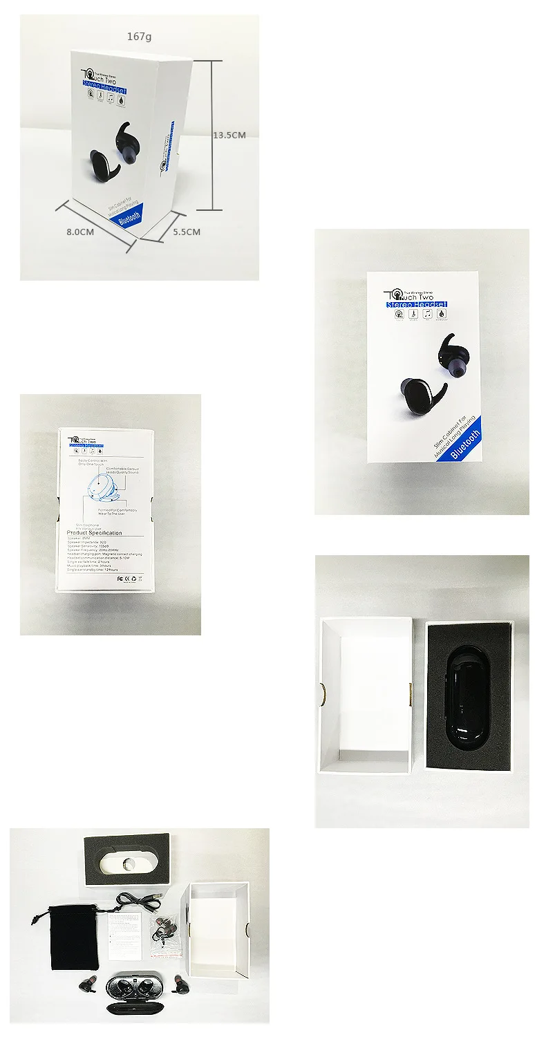 Biosafe мини водонепроницаемые bluetooth-наушники TWS стерео спортивные Пеший Туризм V4.1 сенсорный Управление музыкальный плеер