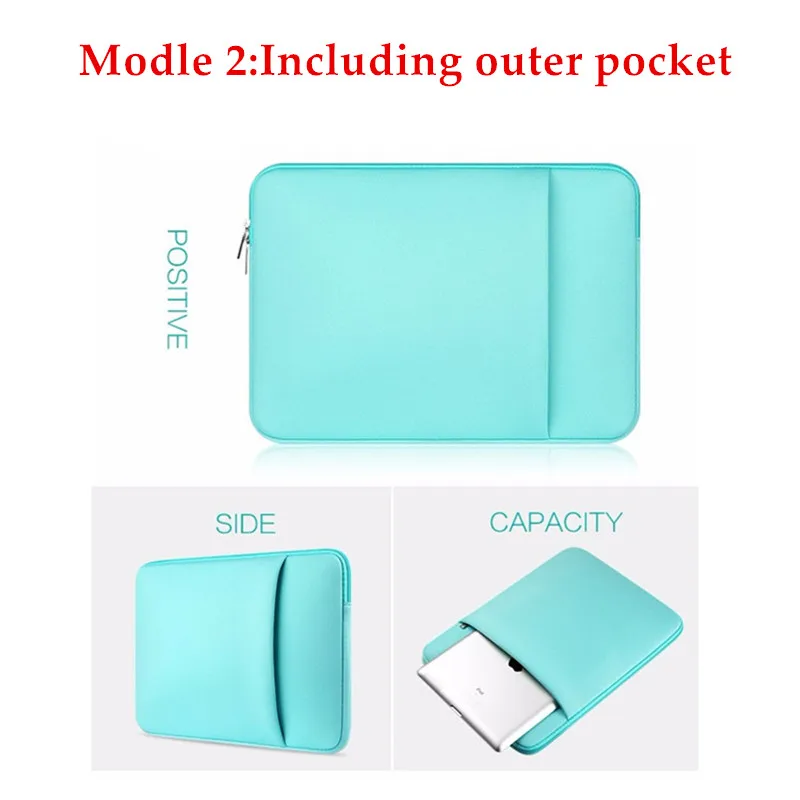 Neoprene Laptop Bag Sleeve 11 13 14 15 15.6 Notebook Case Computer Pocket for Macbook Air 13 Xiaomi Pro 15.6 Dell Pouch Cover 