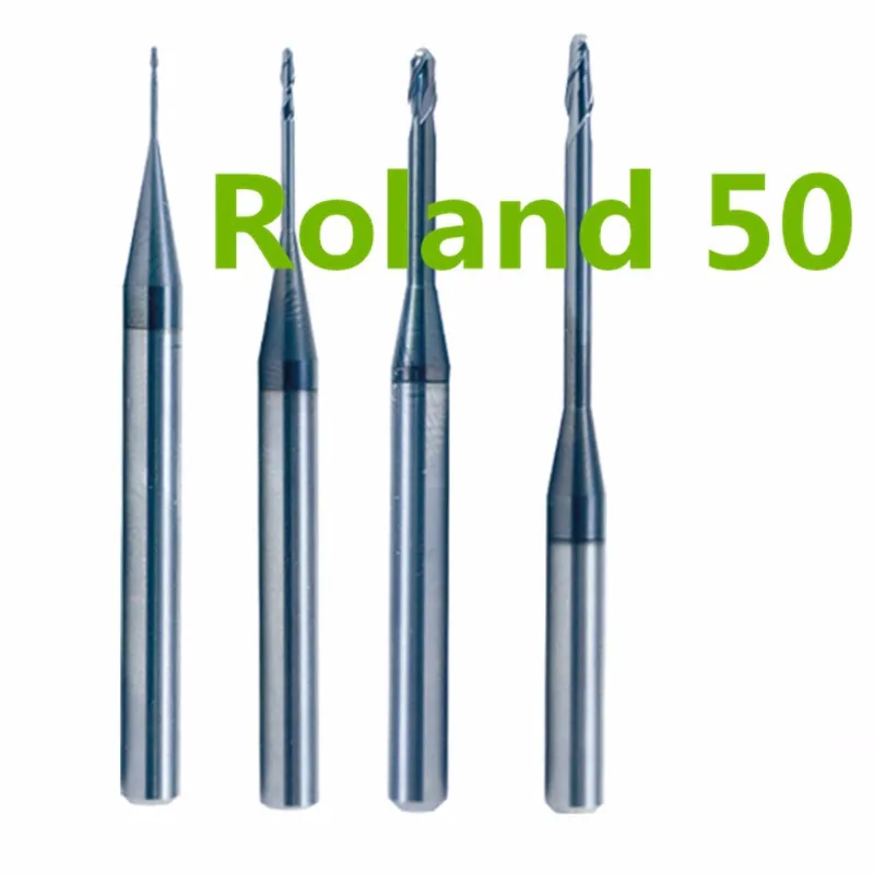 

Dental PMMA Milling Bur Roland System Burs Parts for Wax PMMA Resin Blocks 0.6/1.0/2.0mm CAD CAM Milling Machine Drills 3pcs