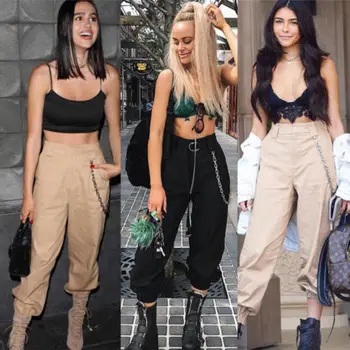 

Womens Casual Harem Baggy Hip Hop Dance Sweat Pants Slacks Trousers