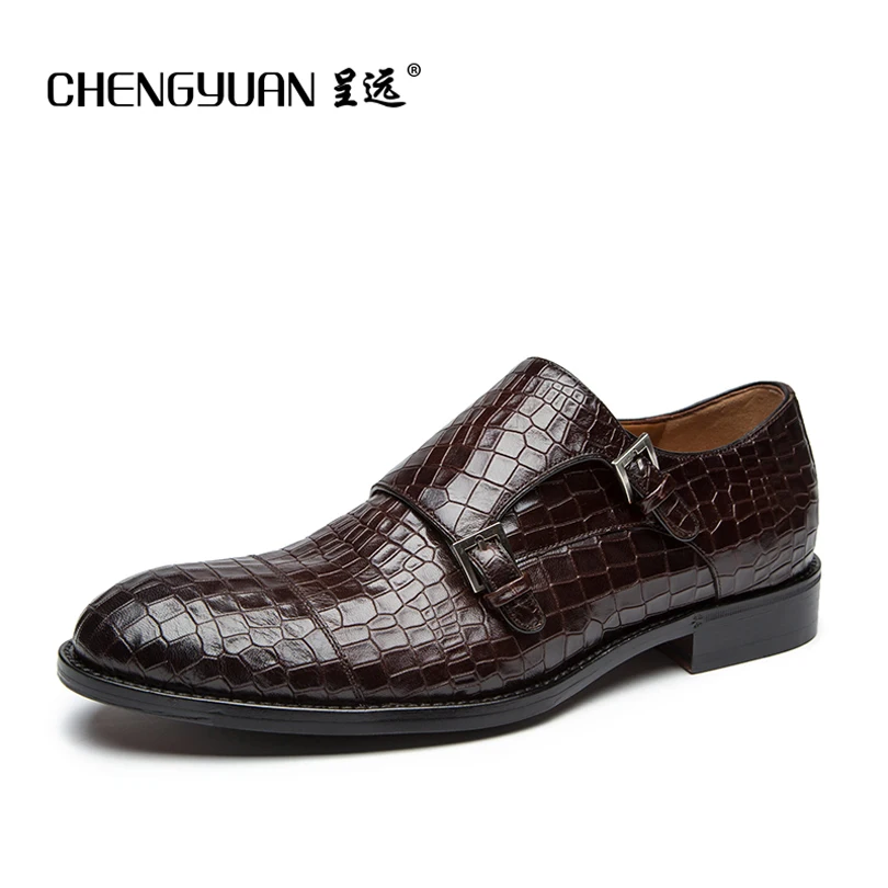 CHENGYUAN font b Men s b font Bullock Noble top quality leather font b shoes b