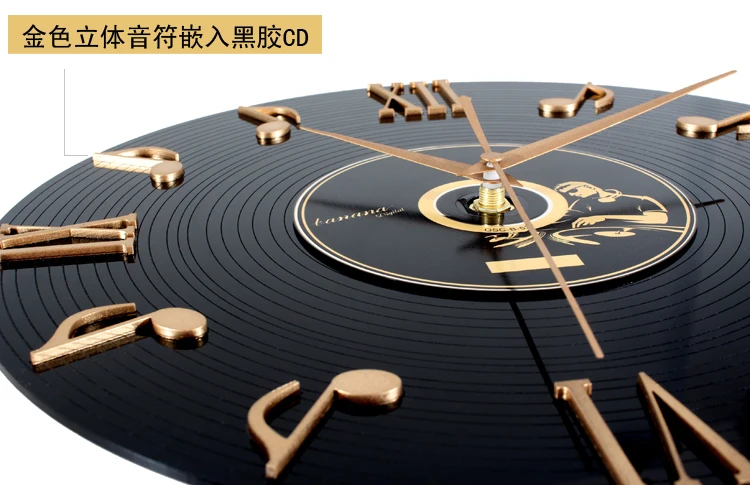 Классический античный 3D CD диск Мода Виниловая пластинка настенные часы дизайнерские часы стены домашний Декор подарок идеи Винтаж Домашний декор