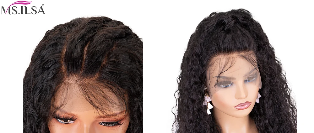 13x4 парики из натуральных волос на кружеве черные женские кудрявые человеческие волосы парики предварительно сорванные кружевные передние Детские Волосы бразильские волосы Remy отбеленные узлы