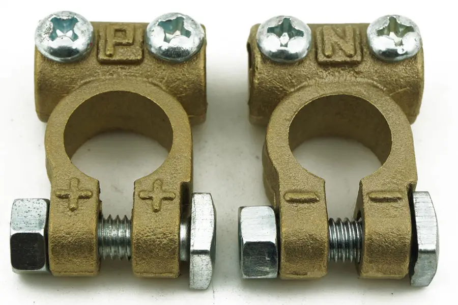 2PCS/Lot Car Vehicle Forklift Copper battery joint Terminals Clamp Positive/Nagative Free Shipping