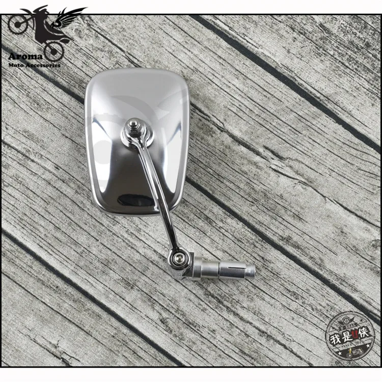 Серебро Хром motrobike Руль конец moto rcycle зеркало бар конец для Harley Softail Sportster Кафе racer moto зеркало заднего вида