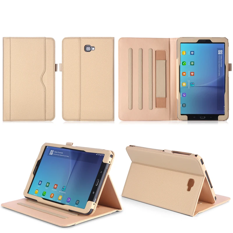 Чехол для Samsung Galaxy Tab A T580 T585 10,1 '', GARUNK кожа Подставка для рук держатель Бизнес защитный чехол для планшета для SM-T580N