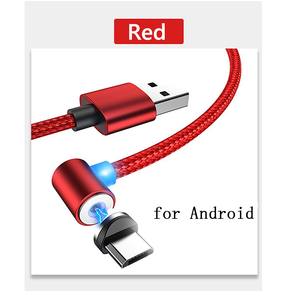 Магнитный кабель Micro Usb type C адаптер для быстрой зарядки телефона Microusb type-C магнитное зарядное устройство Usb C для Iphone samsung Xiaomi - Цвет: hong Android wan