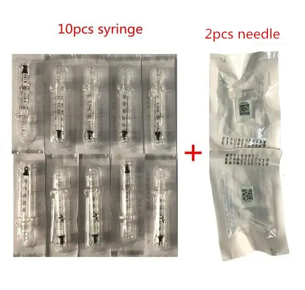 Гиалуроновая ручка с 10 шт шприц и 2 шт иглы бесплатно распылитель гиалурон шприц-ручка удаления морщин воды - Номер модели: picture show