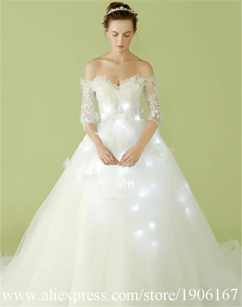 Led luminous party Evening Dress wedding dress10