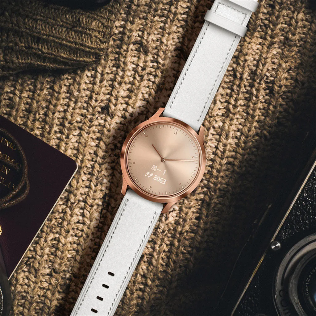 Сменный браслет наручных часов ремешок для умных часов Garmin Vivomove HR сменный Браслет наручных часов кожаный ремешок для часов