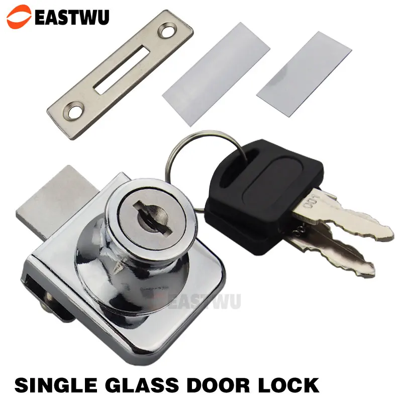 407 распашные Стекло шкаф витрина замок хромированный Дисплей шкафа все ключи так