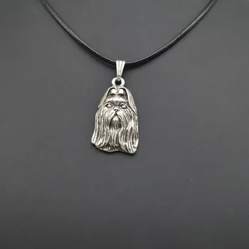 

2017 Fashion Cute vintage 3D Shih-Tzu longhaired dog Pendant Choker women Necklace Trendy delicate charm gift Jewelry
