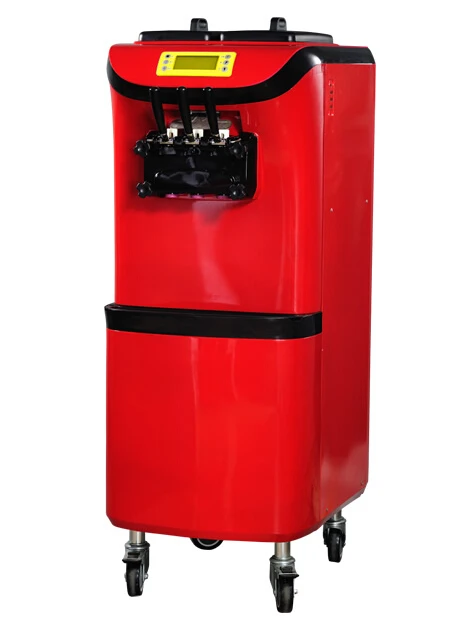 

RY-BK428CR 3 Head Vertical Electric soft ice cream machine 2HP Commercial ice cream machine with 42-48L/H