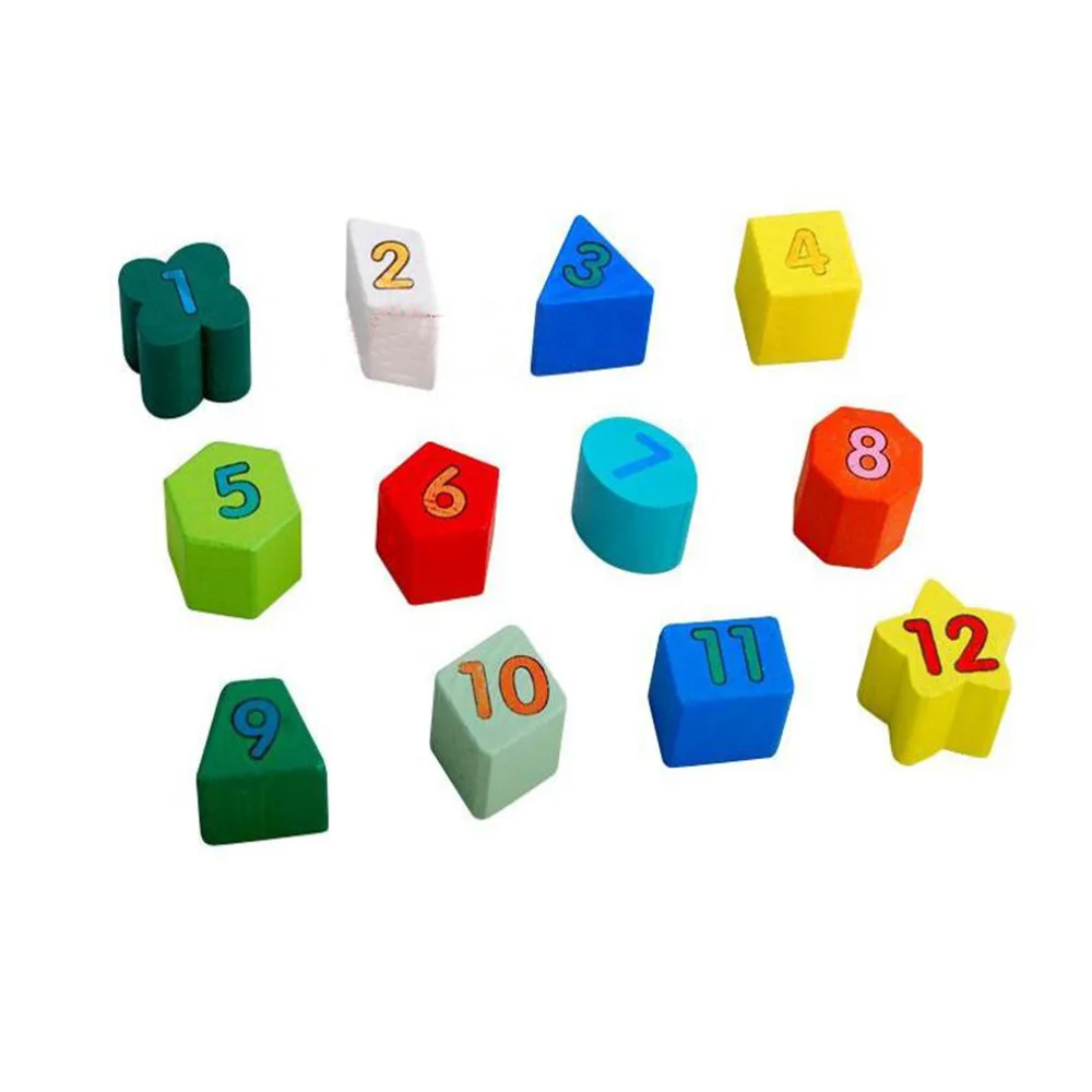 Math Toys Wooden Montessori Toys Digital Clock Blocks Kids Educational Toy For Child Cute Rabbit Clock Brinquedos Educativos