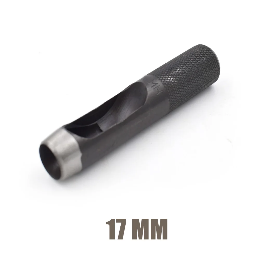 17mm Отверстия в ремне. Металлический Дырокол. Одежда и аксессуары. Инструмент. Вырубной штамп. Пресс-форм. Люверсы. Заклепки. Кнопки. Швейных Патчи - Цвет: 17mm