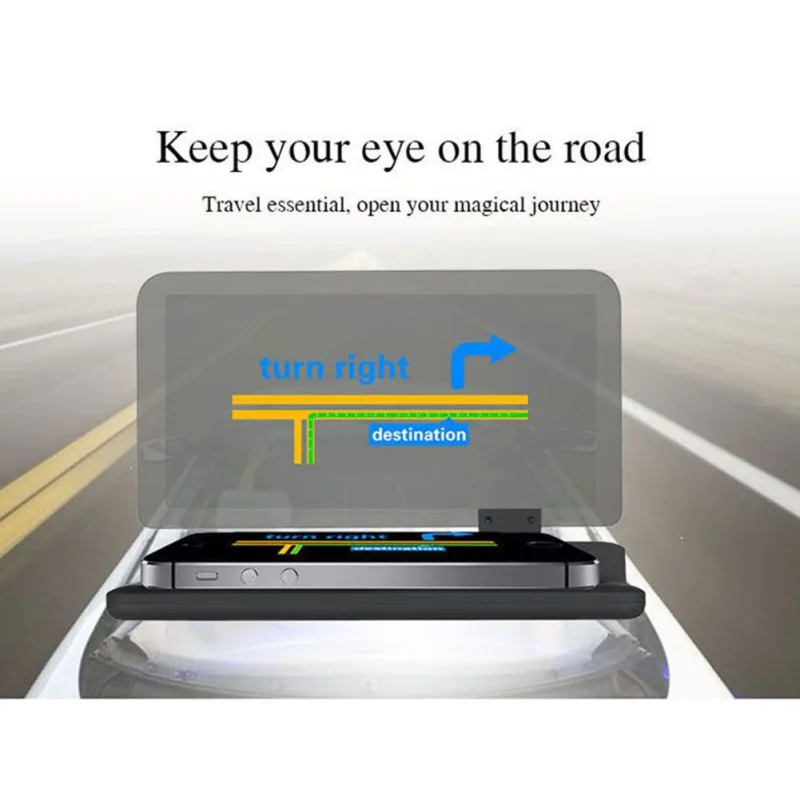 Универсальный H6 автомобильный Hud Дисплей проектор телефон навигация смартфон держатель Gps Hud для любых автомобилей