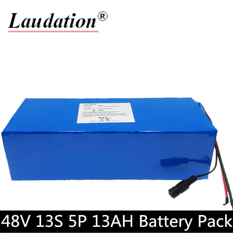 Laudation 48 V 13AH блок батарей электрического велосипеда 48 V 13000Ah 18650 аккумуляторная батарея 30A BMS 750W электрический велосипед