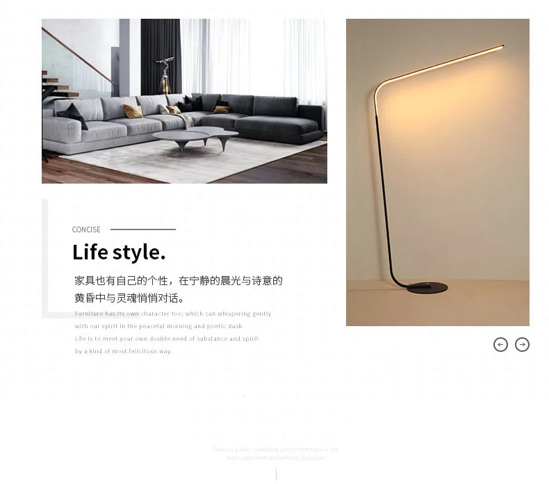 Iron Simple Floor Lamp Creative Office Floor Lamp Nordic Modern Minimalist Post-modern table lamp Home Bedroom Study Room