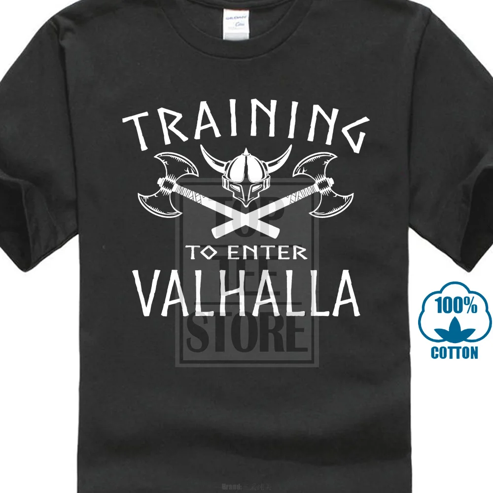 

Training To Enter Valhalla T Shirt S To 6Xl Norse Odin Viking Thor Ragnarok