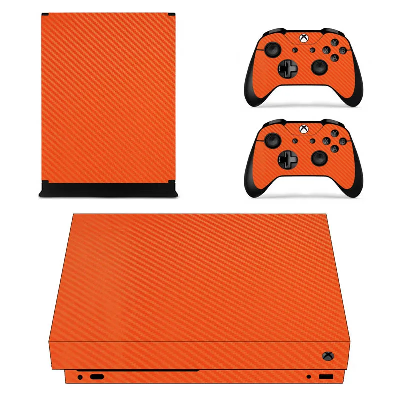 X0459 Полный набор лицевые панели кожи наклейки Цвет для Xbox One X консоли и два контроллера - Цвет: X0459