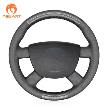 

MEWANT PU Carbon Fiber Car Steering Wheel Cover for Ford Focus C-Max 2004-2007 Tourneo Connect 2009-2013 Transit 2006-2013