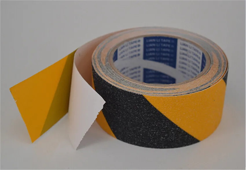 5cm5M Waterproof PVC Frosted Surface Safety Tape Self Abrasive Stripe for Stairs Anti Slip Tread Step Warning Skid Sticker (2)