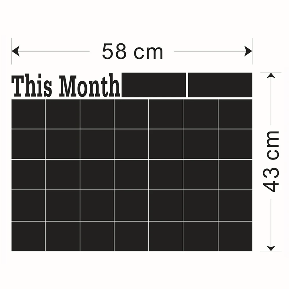 Новинка этого месяца виниловая наклейка на стену для доски с календарем