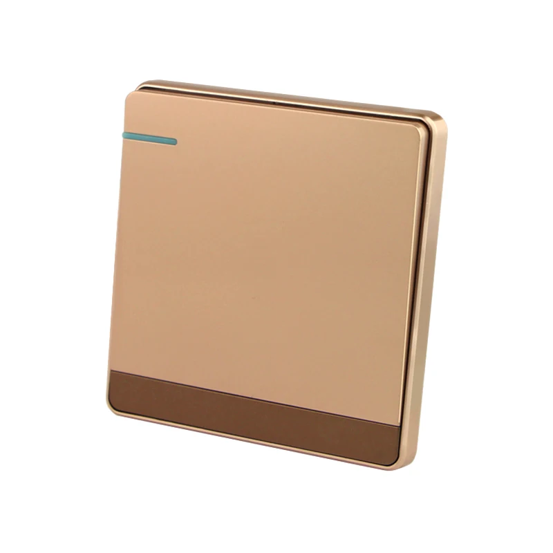 

86 type wall switch socket panel champagne a single joint a billing control large plate switching power supply