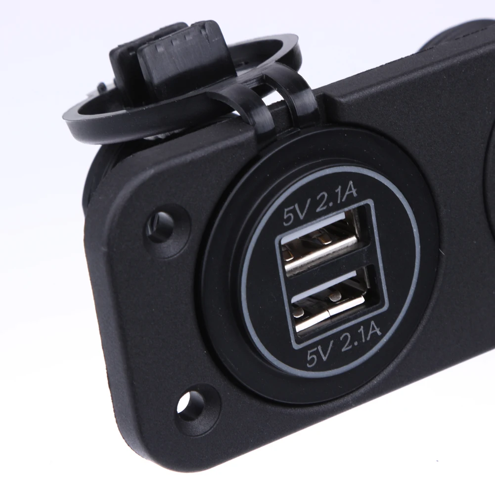 Универсальный 4.2a с апертурой Dual USB Автомобильное Зарядное устройство зеленый+ Цвет Напряжение метр 12 В+ с 12 В сиденье авто-прикуриватели автомобиль-Стайлинг