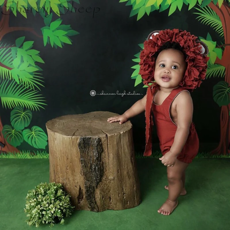 Baby Boy Girl Bear Hat+Rompers Photo Shoot Outfits Infant Photography Props fotoshooting Accessories Baby Shoot Cartoon Costume