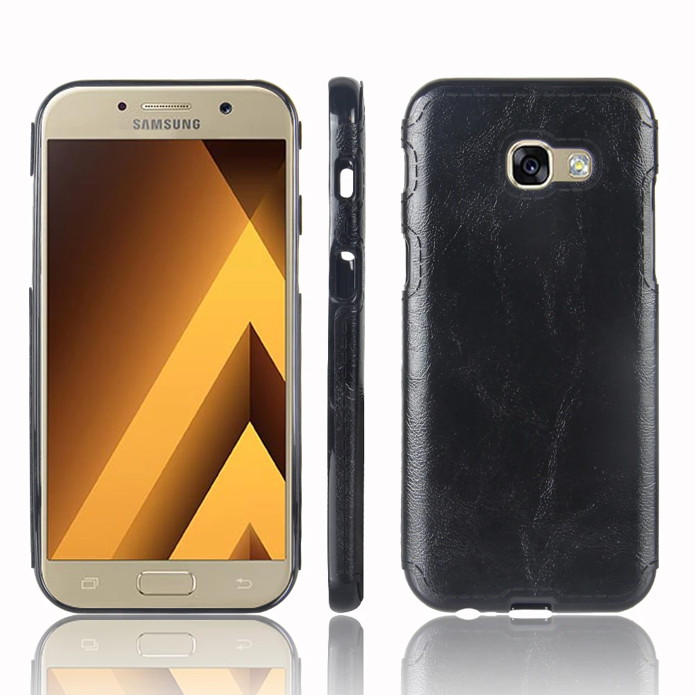 Для samsung Galaxy A7 чехол из искусственной кожи Защитная задняя крышка для samsung A7 Dual SIM SM-A720F SM-A720F/DS чехол для телефона