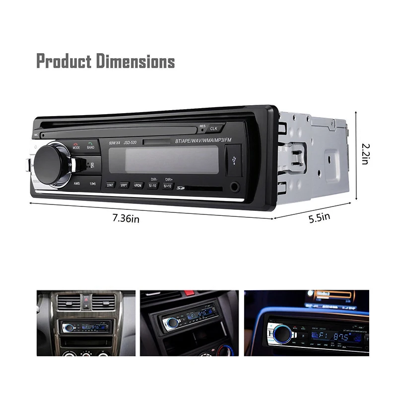 Автомобильный MP3-плеер OLED цветной экран Автомобильный Bluetooth MP3-плеер авто карта машина радио для автомобиля CD плеер DVD дисплей