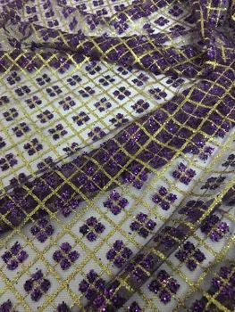 

sparkly Indian wedding fabric Jolin-62203 with hand-printed glue and sequins